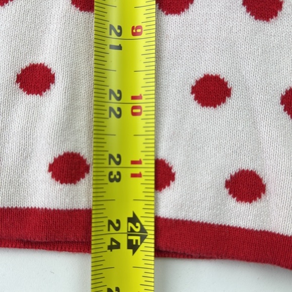 Spanner White & Red Polka Dot Sleeveless Knit Top - Picture 6 of 8